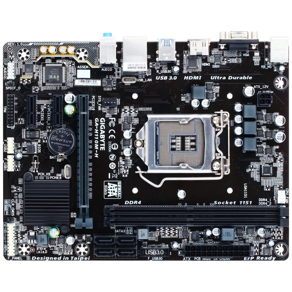 Gigabyte GA H110M H DDR4 Motherboard For Intel 6th | 7th Gen view 2